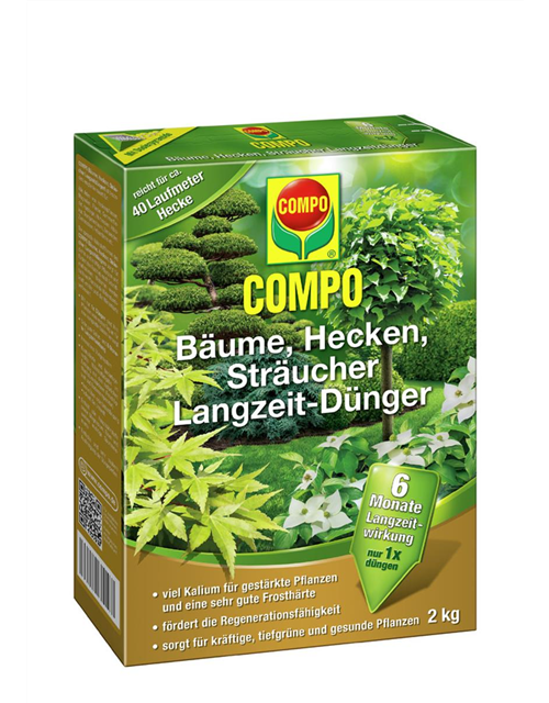 COMPO Bäume, Hecken, Sträucher Langzeit-Dünger 2kg