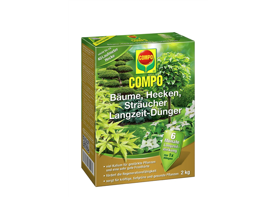 COMPO Bäume, Hecken, Sträucher Langzeit-Dünger 2kg