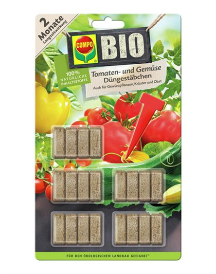 BIO Tomaten- und Gemüse Düngestäbchen