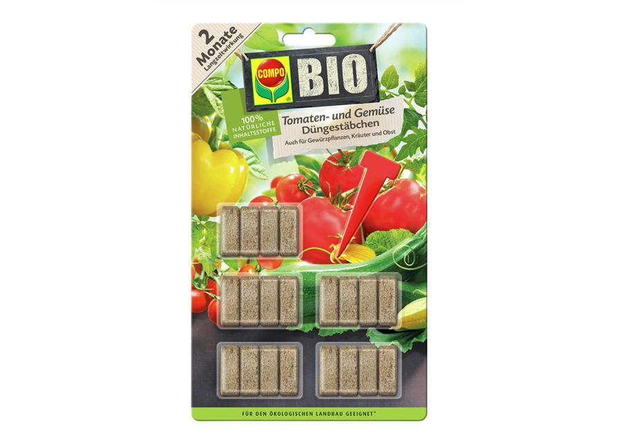 BIO Tomaten- und Gemüse Düngestäbchen