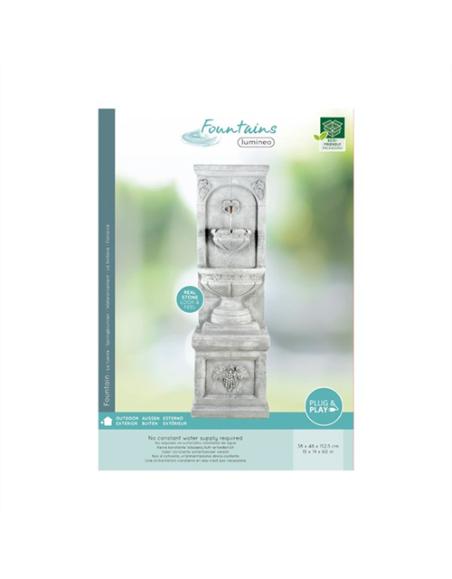 Lumineo Brunnen GRC beige