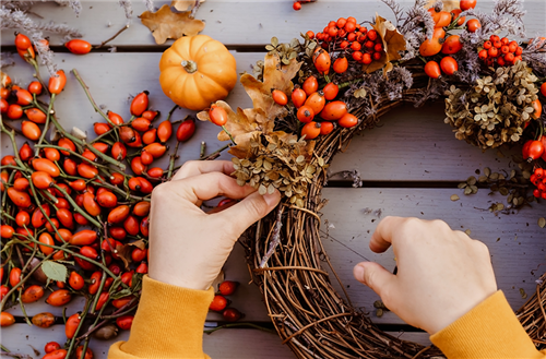 Herbstkranz Workshop